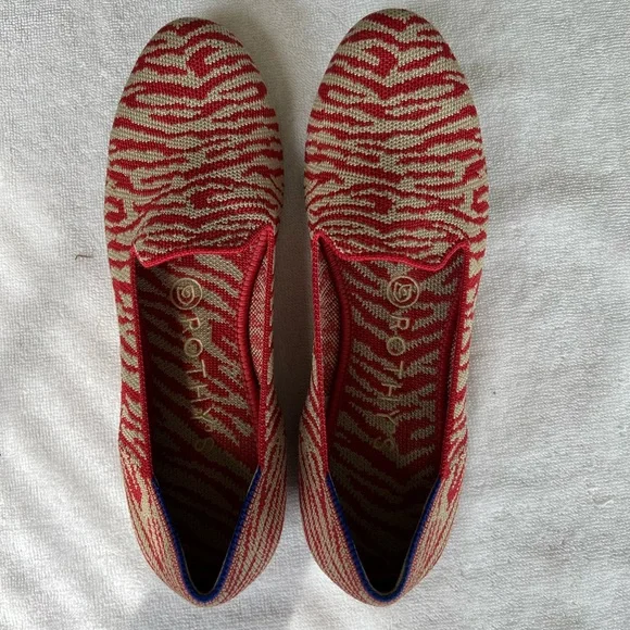 Rothy’s Red Zebra Loafers, Size 7.5, VGUC - Picture 9 of 9